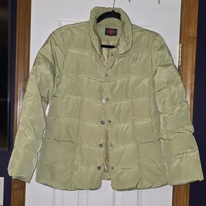 Women's Moss Green Puffer Jacket MP Trendy Chic Streetwear